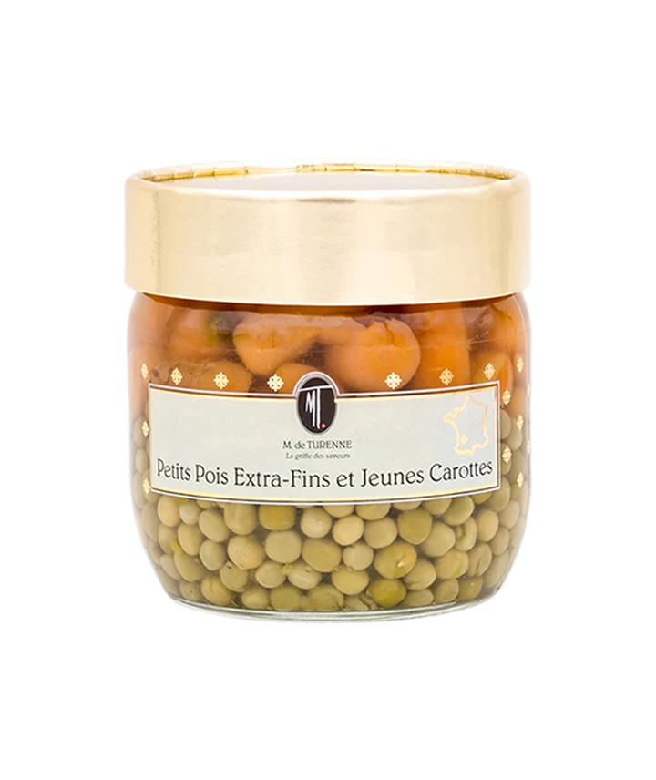 Pois extra fins et jeunes carottes 36 cl