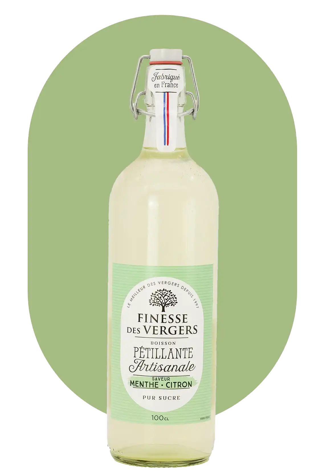 Boisson Artisanale Pétillante Menthe Citron 100 cl